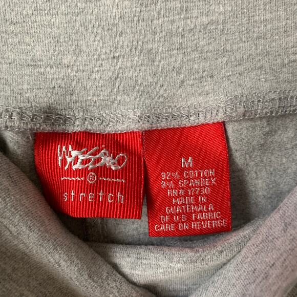 Vintage Mossimo Stretch Light Gray Capri Pants High Waisted Cotton Blend Size M - Picture 7 of 12